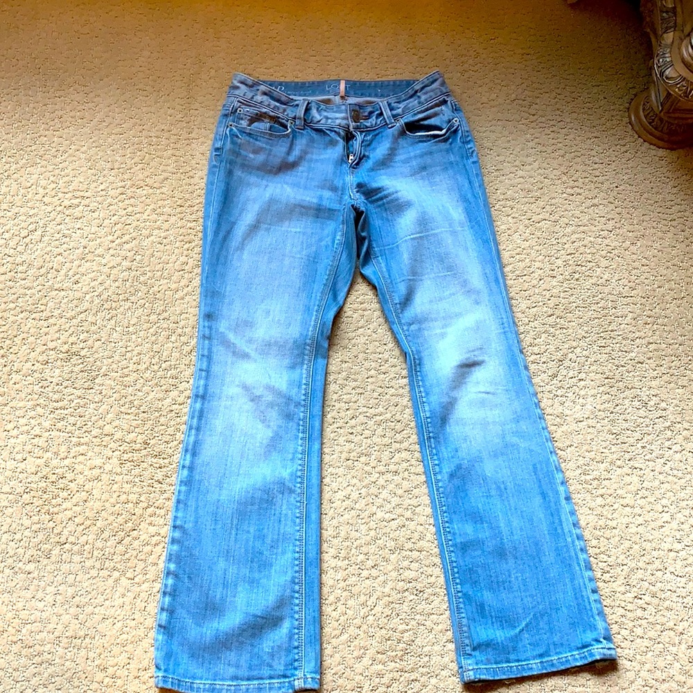 Ann Taylor Loft curvy bootcut jeans